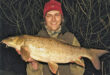 10lb River Derwent barbel - caught after dark in March