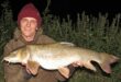 Andrew's new personal best barbel from the Middle Trent