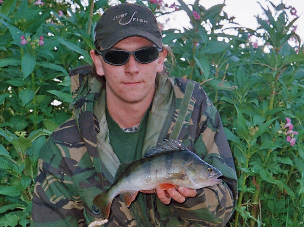 Lure caught perch