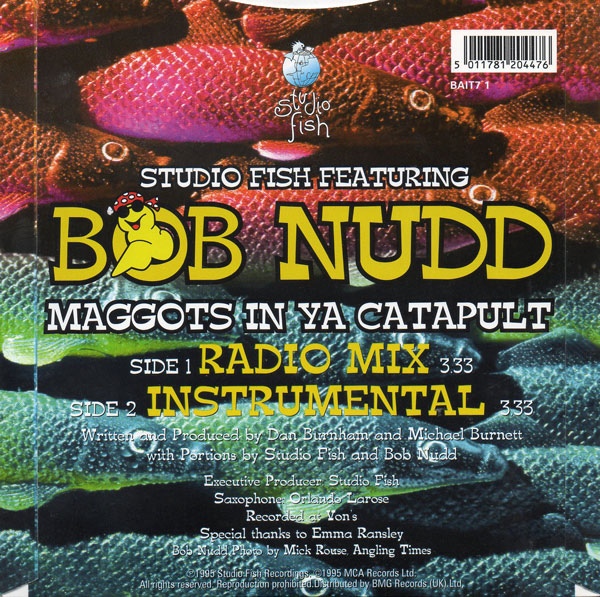 Bob Nudd - Maggots In Ya Catapult (CD Back Cover), 1995