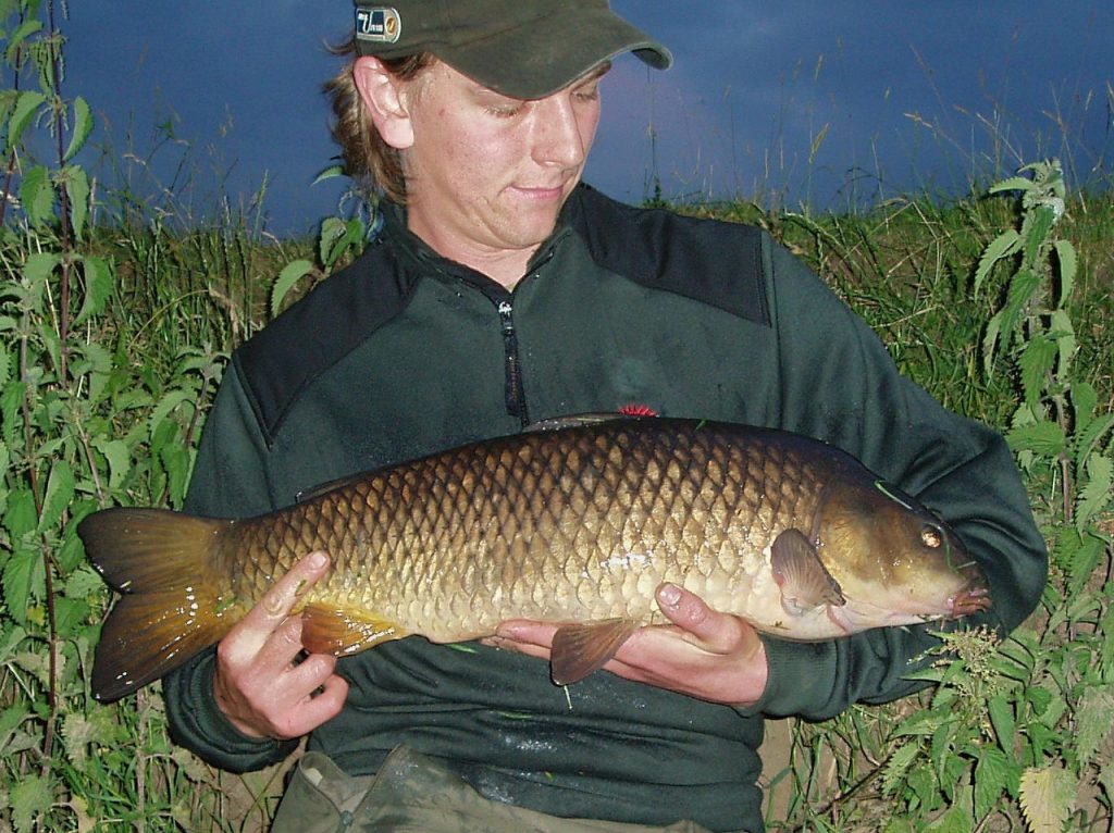 Andrew's first river carp - from the middle River Trent - specimen angling