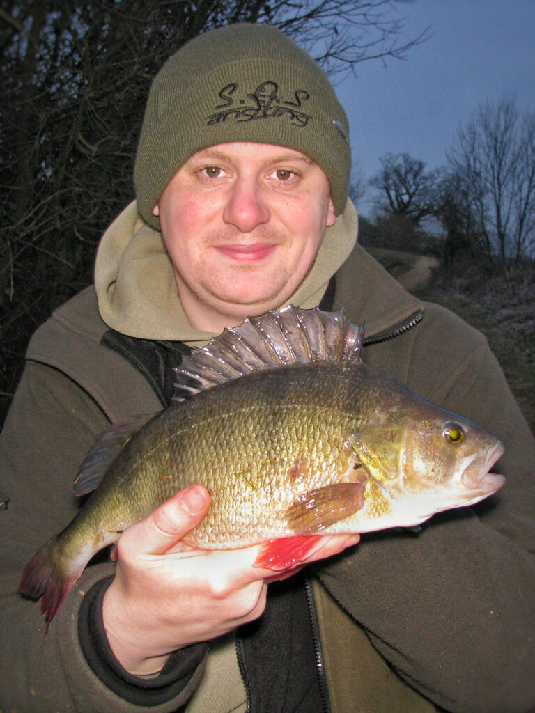 Will Barnard with a Specimen Perch from the Kennet & Avon Canal