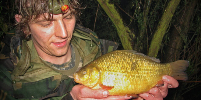 Specimen crucian carp fishing