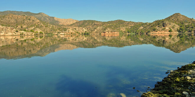 The river Ebro at Riba Roja