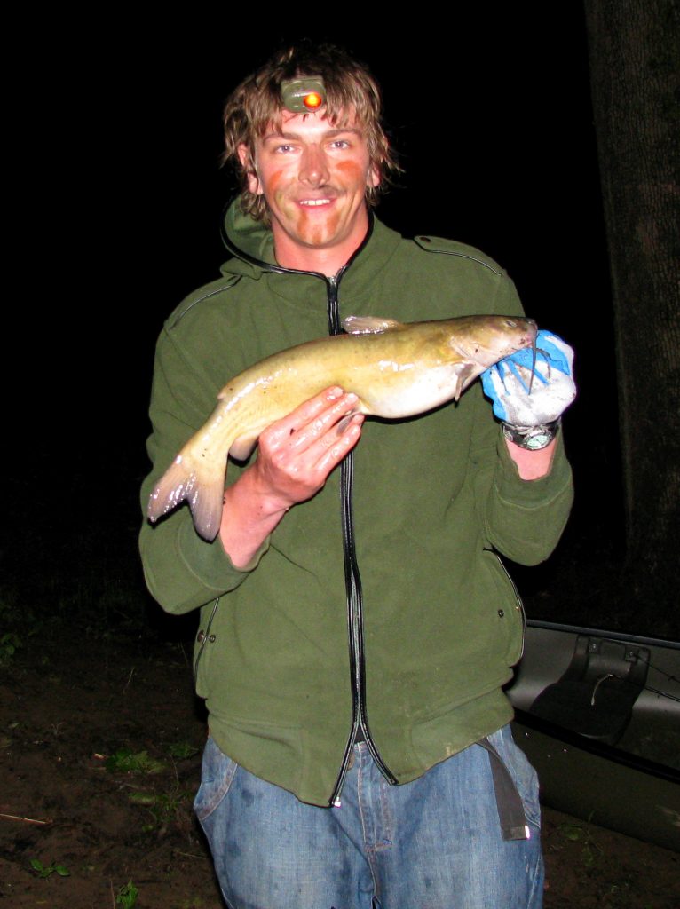 American fishing adventure - my first catfish from the Potomac