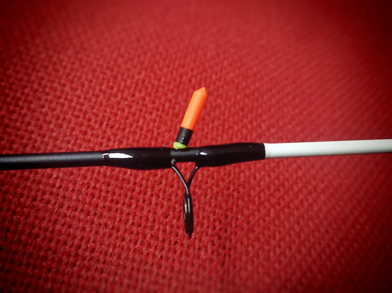 Rod tip DIY hack to make starlite adapters for betalight, isotope, starlite, etc. Quivertip feeder night fishing