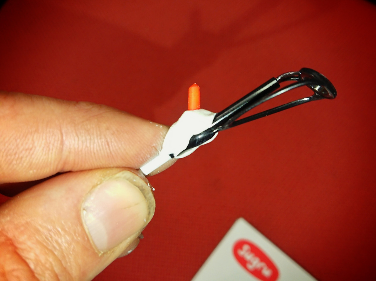 Using Sugru rubber glue to support DIY night light adapters for angling