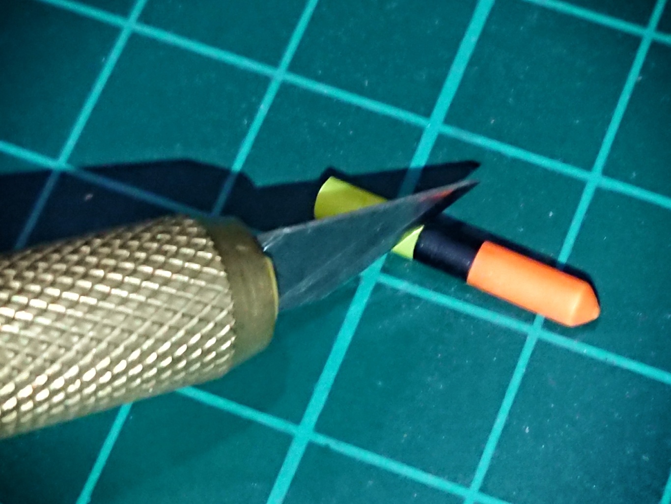Cut down float sight tips with a knife or junior hacksaw for use on rod tips as starlite adapters